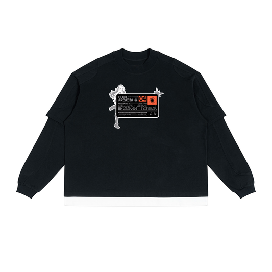 Club Arcadia Paneled Layer Long Sleeve.