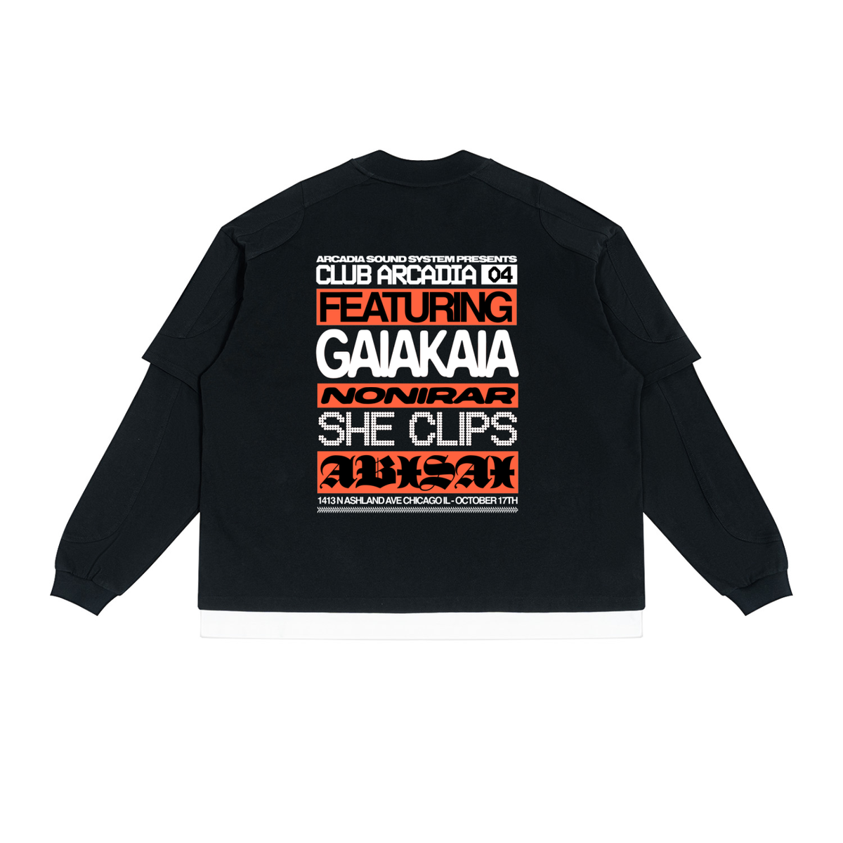 Club Arcadia Paneled Layer Long Sleeve.